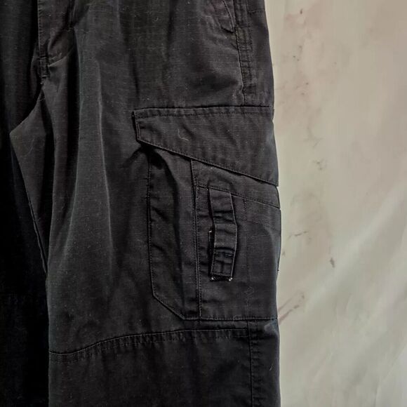 Tru Spec Pants Womens 28 X 32 Black High Rise Cargo Tactical Heavyweight - Picture 10 of 13
